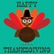 Cute thanksgiving turkey graphic