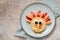 Cute Thanksgiving turkey pancake