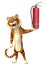 Cute Tiger cartoon character with fire extinguishing