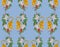 Cute Tigher in the jungle Seamless pattern with cute wild animals childish