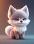 cute tiny hyperrealistic Anime wolf from pokemon. Generative AI