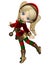 Cute Toon Christmas Elf Girl