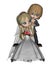 Cute Toon Wedding Couple - 3