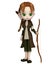Cute Toon Wood Elf Archer Girl