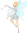 Cute Tooth Fairy flying with Tooth