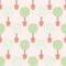 Cute Topiary Tree Seamless Vector Pattern