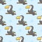 Cute toucan Seamless Pattern Background