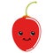 Cute tree tomato emoticon