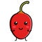 Cute tree tomato emoticon
