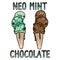 Cute trendy neo mint ice cream cone vector illustration. Frozen sweet treat typography clipart