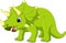 Cute triceratops cartoon