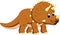 Cute triceratops cartoon