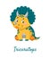 Cute triceratops icon