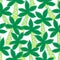 Cute tropical palm trees embroidery seamless pattern