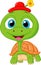 Cute turtle cartoon