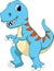 Cute tyrannosaurus cartoon