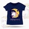 Cute Unicorn illustration on T Shirt kids template