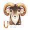 Cute Urial for U letter.