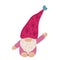 Cute Valentime Gnome with heart in red hat for Valentine s day cards, gifts, t-shirts, mugs, stickers, scrapbooking