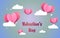 Cute valentine background illustration