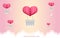 Cute valentine background illustration Hey! Remember you have to attribute freepik Copy the following link on the web you will be