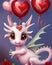 Cute Valentine Love Dragon