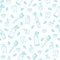 Cute vector seamless dental pattern