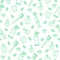 Cute vector seamless dental pattern