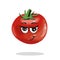 Cute vector tomato cartoon character illustration