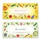 Cute vegetable theme gift voucher or gift card