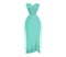 Cute vibrant elegant light blue night dress