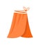 Cute vibrant elegant orange skirt with lace