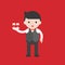 Cute waiter character, professional set, flat design