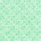 Cute wallpaper with bubbles on green tiled bathroom background.