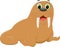 Cute walrus cartoon