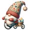 Cute Watercolor Gnome Easter Day Clipart Illustration AI Generative