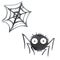 Cute watercolor spiders. Hand drawn. Isolated on white background. Halloween illustration