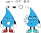 Cute Waterdrop cartoon expressions collection