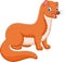 Cute Weasel Animal cartoon