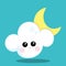 CUTE WEATHER CLOUDY MOON 11