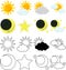 The cute weather icons