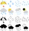 The cute weather icons