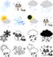 The cute weather icons