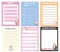 Cute weekly planner background for kids with cute and kawaii unicorn characters.