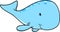 Cute Whale Vector Illustration