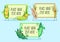 Cute wheat stem, peas and corn characters, cereals and legumes hoding banners with space for text vector Illustrations