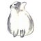 Cute white-gray cat. Watercolor kids illustration with domestic