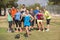 Cute Woman Posing with Fitness Group