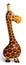 Cute wooden Giraffe - side view