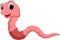 Cute worm cartoon
